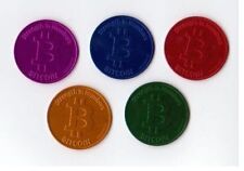 Casascius Anodized Five (+Bonus) Color Coin Set ~ Rare Promo Bit Coin Btc Coins