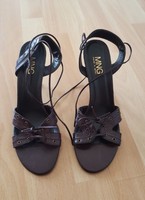 MANGO hübsche Sommer Schuhe Lace Up Pumps Sandaletten Gr. 41 NEU