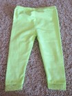Neon Green Garanimals Lace Leggings Size 18 Months Girls Pants Elastic Baby 