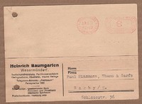 WESERMÜNDE-F. Postkarte 1931, Seefisch-Großhandlung, Herings-Salzerei Baumgarten
