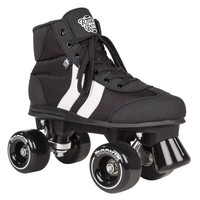 Rookie Rollerskates Retro schwarz/weiss V2 Rollschuhe Quads Discoroller 