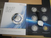 5 Euro Münze G Gedenkmünze Deutschland 2016 Blauer Planet Erde mit Uhr und Album