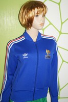 adidas Sport Jacke FFF Frankreich les bleus Damen WMNS Gr. 38 blau rücken print