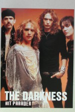 The Darkness Full Page Pinup magazine clipping orange background