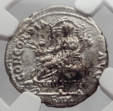 VESPASIAN 71AD Ephesus Ceres NGC Certified Ancient Silver Roman Coin Rare i59976