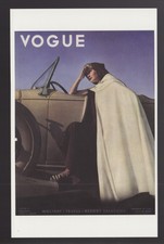 VOGUE MAGAZINE COVER ART REPRINT POSTCARD Dec. 15, 1934 George Hoyningen-Huene