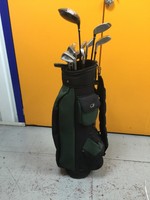 FULL SET OF Slazenger Panther irons 3-PW  DRIVER WOODS HYBRID PUTTER & BAG RH