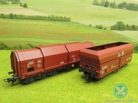 Fleischmann H0 1 Selbstentladewagen Erz IIId 1 Teleskophaubenwagen (CR) F0743