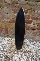 SU 100 S-D / Deko Surfboard 100 cm beidseitig SCHWARZ lackiert Surfbrett surfen