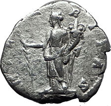 JULIA DOMNA 196AD Genuine Authentic Ancient Silver Roman Coin Hilaritas i60312