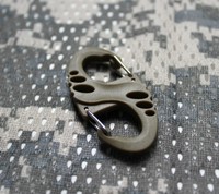 Karabiner Karabinerhaken S-Biner Kunststoff Leinenspanner Haken Öse EDC Survival