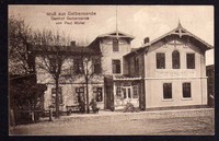 81323 AK Gelbensande Gasthof Paul Müller 1916 Zensur Ü. K. Rostock