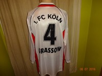 1.FC Köln Puma Langarm Matchworn Trikot 1998/99 "Ford" + Nr.4 Grassow Gr.XL