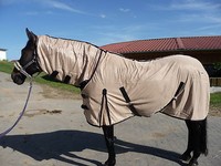 **FLIEGENDECKE*BEIGE  für die Koppel-NEU mit Halsteil 135 cm 