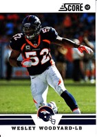 WESLEY WOODYARD ( BRONCOS ) 2012 SCORE CARD NFL