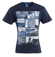 Schalke 04 T-Shirt Print, marineblau