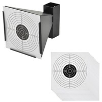 Kugelfang Scheibenkasten + 1000 Zielscheiben 14x14 cm für Luftgewehr Luftpistole