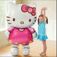 Kindergeburtstag Luftballon Kitty katze XXL Heliumballon Folienballon 115X66