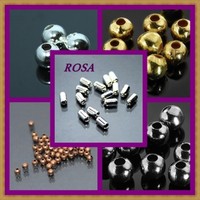 KM  Metallperlen Spacer Farbe Silber , Gold, Oxid, Kupfer