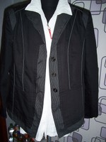 sehr schicker Damen Hosenanzug Anzug mit 3/4 Hose Größe 46, schwarz