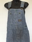 Vtg OshKosh B'Gosh Union Made Sanforized Denim Jeans Overalls Men's 32x30 Stripe