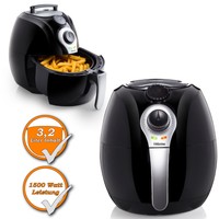 XL Fritteuse Heiß-Luft 3,2L Friteusse Umluft-Friteusse Frittöse Frittieren 1500W