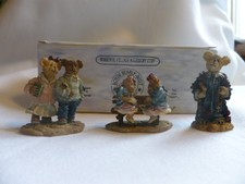 Boyds Bears Town Village The Chapel in the Woods Style 19503-1 Set of 3