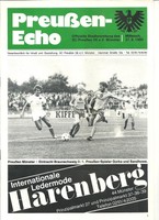 Programm  80/81  Li   Preußen Münster - Holstein Kiel