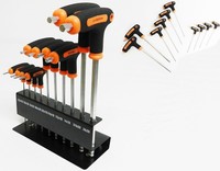 10 tlg Set Zoll Wekzeug Harley US Car Schlüssel Satz für Imbus Inbus Schrauben