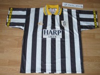 ORIG MITRE NOTTS COUNTY FC NCFC HOME TRIKOT SHIRT 1994-96 XL X-LARGE TOP ZUSTAND