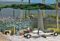 Busch 9632 Spur H0 1:87 Feldwerkstatt m. viel Zubehör Militär Bausatz Neu in OVP