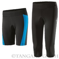 Damen Fahrrad Hose Kurz Capri Sitzpolster Radhose Shorts Fahrradhose Radlerhose