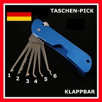 Profi Jackknife Taschen-Pick Lockpicking Set Dietrich pickset Schloss knacken 