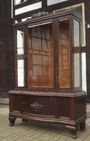 VITRINE Aufsatzvitrine 3- seitig VERGLAST um 1910 /25 JUGENDSTIL