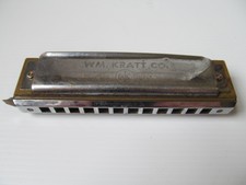 VINTAGE WM KRATT SUPER 48 CHROMATIC HARMONICA