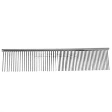 Dog Cat Pet Stainless Double Row Teeth Brush Grooming Hair Comb Rake Tool S