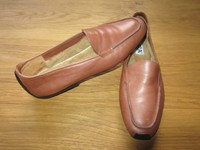 MANIA Kalbsleder-Slipper Größe 39 Schuhe Halbschuhe Ballerinas gefüttert Leder