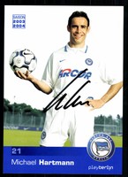 Michael Hartmann Autogrammkarte Hertha BSC 2003-04 Original Signiert + A 72743
