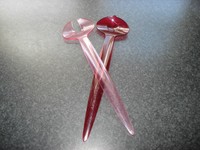 Tupperware Eleganzia Salatbesteck, rot / rosa. ***RAR***  