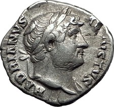 Hadrian 117-138AD Silver Rare Ancient Roman Coin Sexual virtue Modesty i58501
