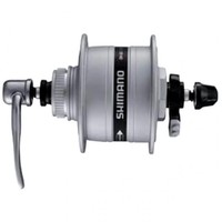 Shimano Disc Nabendynamo DH-3D37 36 Loch Centerlock silber inkl. QR [14809]