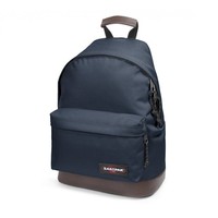 Eastpak Wyoming Lederboden Schul-Rucksack midnight navy blau dunkelblau NEU