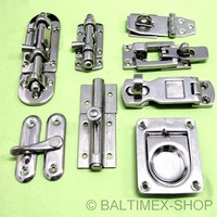 ÜBERFALLSCHARNIER HEBELVERSCHLUSS EDELSTAHL VORREIBER BACKSKISTE RIEGEL A2 A4