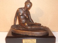 Skulptur" NYMPHE MIT SKORPION" aus Bronze! NEU & OVP # 17