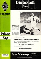 BL 30.09.70 Borussia Mönchengladbach - Rot-Weiss Oberhausen Deutschland DFB