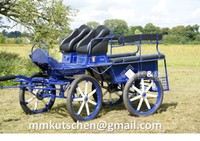 Kutsche Fahrschulwagen Marathonwagen Trainingswagen Wagonette Blau Kutschen 29" 