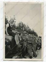 Foto, Polizei-Bataillon 255, LKW, hübsche Norwegerinnen, Trysil, Norwegen, b