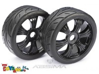 Absima - Räderpaar Buggy "Street" Schwarz 1:8 - 2530003