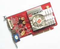 NEW ATI Radeon 9550 AGP 4X 8X 256MB Video Graphics Card VGA Windows 7 vista XP