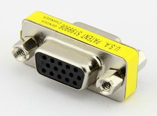 VGA/SVGA 15pin Gender Changer Adapter Female to Female Cable Extender Connector